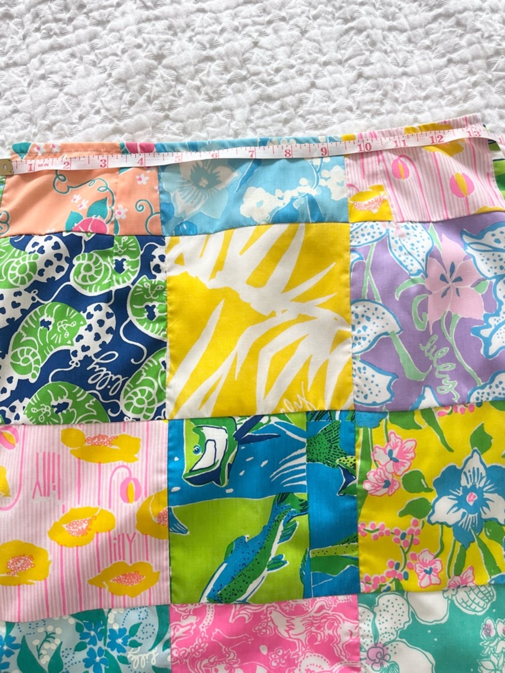 Lilly Pulitzer Rare Vintage 1960s, 1970s The Lilly Skirt PATCHWORK Skirt - Picture 6 of 8
